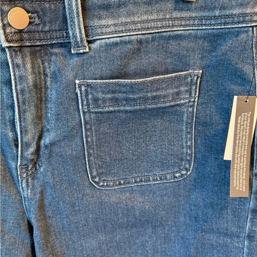 NWT Talbots Patch Pocket Blue Denim Shorts SZ 10; Purchased May 2025